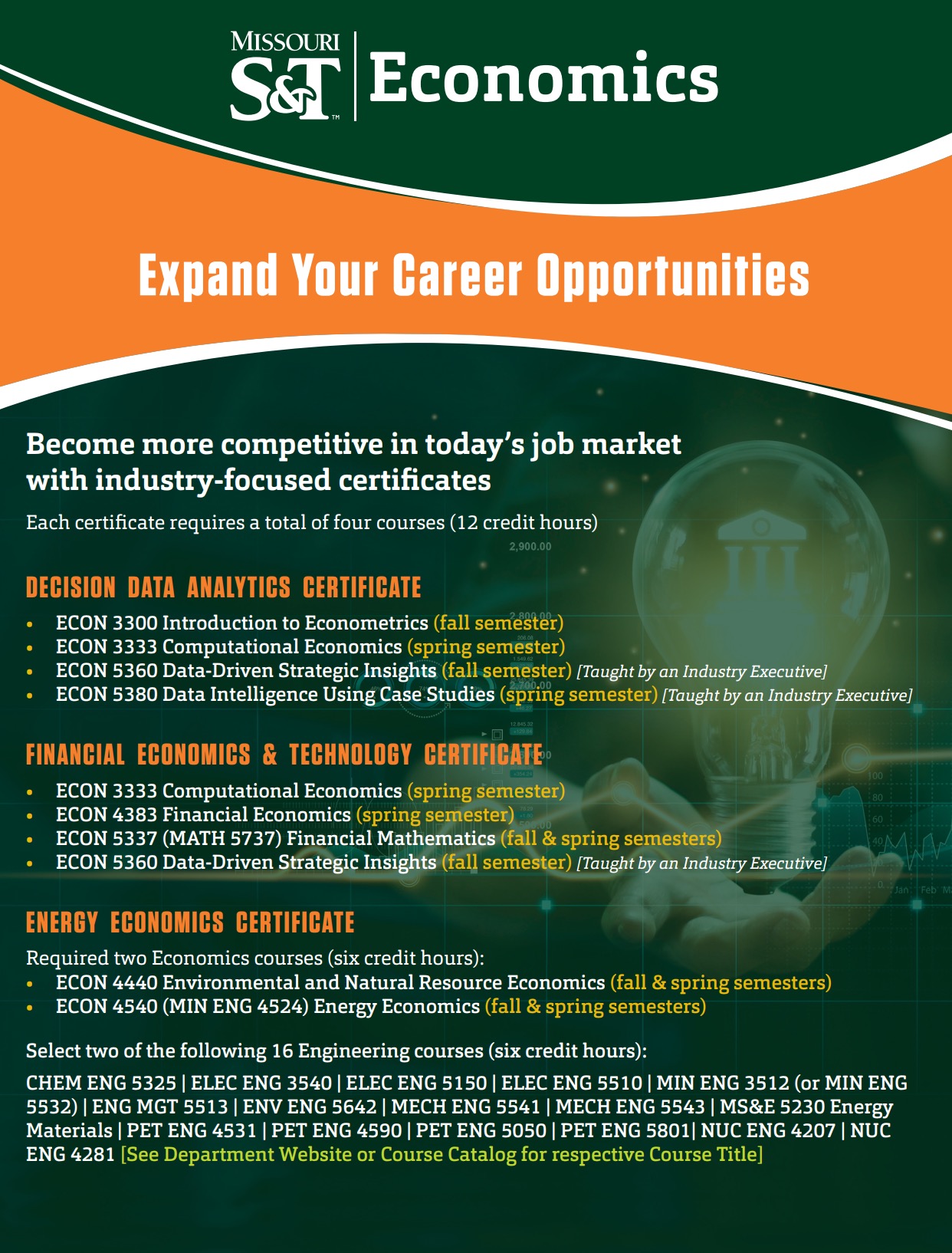 Expand Your Career Opportunities Economics Flyer